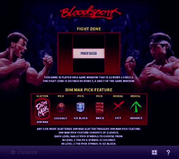Bloodsport slot game