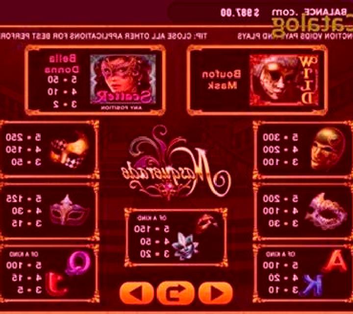 Masquerade (GMW) slot