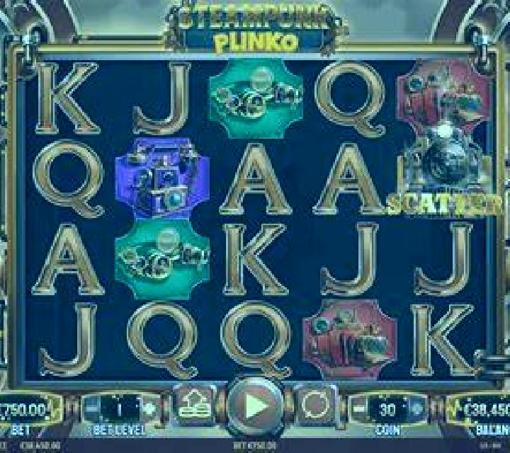 Steampunk Plinko slot machine